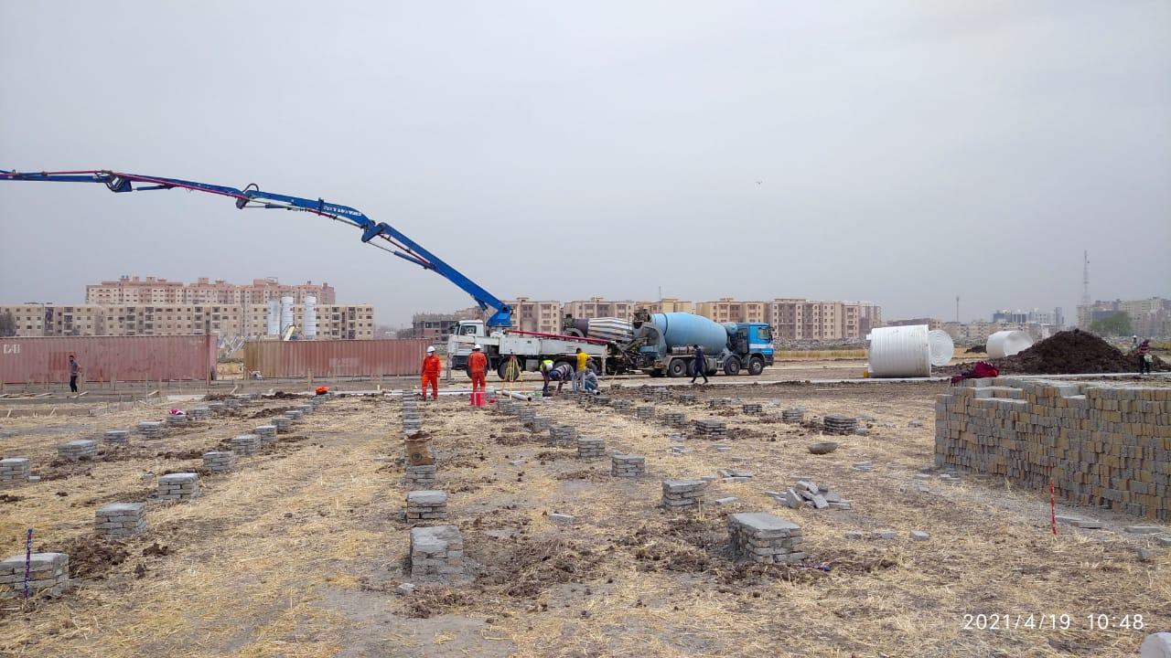 الشركة الصينية تبدأ أعمال إنشاء 10 آلاف و464 وحدة سكنية بغرب كفرالشيخ